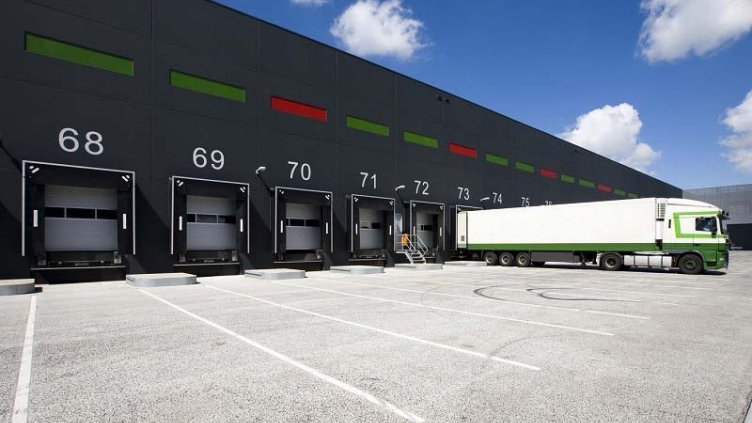 Exterior view of a carbon warehouse